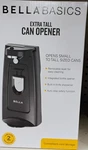 Bella Extra Tall Electric Can Opener Black Knife Sharpener Bottle. Fixed Price $21.06.
