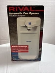Rival Automatic Can Opener Cn724 Tall Design Kitchen Pantry White Works.. Fixed Price $19.69.