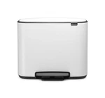 Brabantia Bo Step-on Kitchen Trash Can Single Compartment White 9.5 Gal Inner. Fixed Price $167.36.