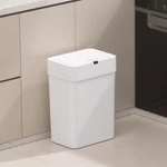 Gallon Motion Sensor Bathroom Trash Can With Lid, Automatic Garbage Bin For B.... Fixed Price $30.72.