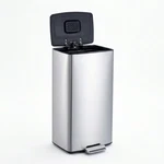 Garveehome Trash Can Kitchen Large Step On Garbage Lid 10.6 Gal Stainless. Fixed Price $107.98.