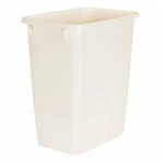 Rubbermaid 21 Quart Kitchen, Bathroom, And Office Trash Can, Bisque (used). Fixed Price $22.73.