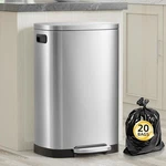 13 Gallon Trash Can With Lid, 50l Fingerprint Proof Stainless Steel. Fixed Price $124.99.