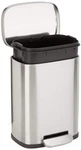 Amazon Basics Smudge Resistant Small Rectangular Trash Can With Soft-close Foot. Fixed Price $100.99.