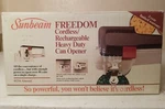 Vintage Sunbeam Freedom Cordless/rechargeable Heavy Duty Can Opener 05256 Almond. Fixed Price $75.00.