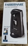 Farberware One-touch Electric Can Opener W/knife Sharpener & Cord Storage Black. Fixed Price $28.50.