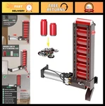 Air-powered Wall-mounted Can Crusher With Hopper - Automatic Aluminum Smasher Fo. Fixed Price $159.99.