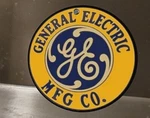 Renown Ge General Electric Mfg Co. Wall-mount Decor All Metal Sign. Fixed Price $14.80.