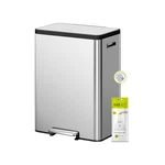 Eko Ecocasa Ii 36l+24l Dual Trash Can With Recycle Bin, Stainless Steel Garba.... Fixed Price $160.54.