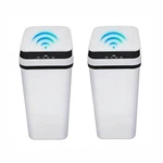 Qsfwcsm 2 Pack Bathroom Trash 9.25" L X 6.22" W 12.6" H, White+white. Fixed Price $44.90.