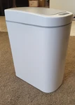 Ninestars Amz-7-2 Motion Sensor Trash Can 1.8 Gallon Plastic White. Fixed Price $14.95.