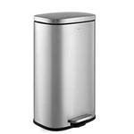 Stylish Chrome Trash Can 793 Gallons Hands Free Step Pedal Durable Design. Fixed Price $82.19.