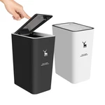 Trash Can With Lid 2 Pack 4 Gallons/15 Liters Garbage Press Top Smal.... Fixed Price $38.43.