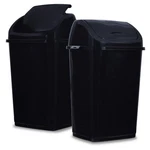Superio Large Kitchen Swing Top Trash Can - 13 Gallon, Black 2 Pack. Fixed Price $79.99.