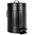 Autumn Alley Black Metal Pedal Waste Bin 5l, 1.3 Gallon Trash Can. Fixed Price $29.99.