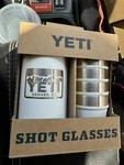 Yeti Shot Glasses W/ Holder White - New In Box Limited Release Sold Out. Fixed Price $150.00.