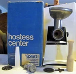 Vintage Sears Electric Hostess Center Meat Grinder. Fixed Price $12.95.