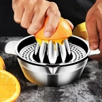 304 Stainless Steel Manual Citrus Juicer Portable Lemon Orange Household Kitchen. Fixed Price $15.00.