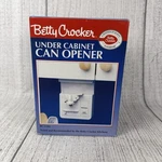Vintage Betty Crocker Under Cabinet Electric Can Opener Bc-1103 White Nib Mint. Fixed Price $29.99.