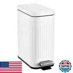 Trashaid 2.6 Gal Bathroom Trash Can With Lid, Soft Close, Stainless Steel. Fixed Price $49.48.