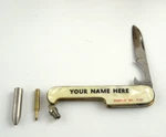 70's "ambassador" "your Name Here" Advertising Sample Pen Knife W/bottle Opener. Fixed Price $19.95.