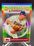 2020 Topps Finest Flashbacks Brendan Mckay Refractor Rc #180 Tampa Bay Rays. Fixed Price $19.99.