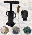 Rock Crusher Manual Hand Ore Glass Breaker Heavy Duty Frit Maker Mini.... Fixed Price $56.37.