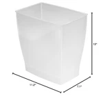 Idesign Small Bathroom Trash Can, Ideal For Primary And Guest Or Off.... Fixed Price $38.62.