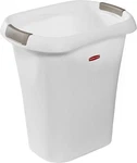 Rubbermaid Open Top White Waste Basket, 5.3 Gallon Trash Can, For Kitchen Home. Fixed Price $35.59.