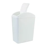 Qskely 4.5 Gallon Plastic Swing-top Trash Can, Garbage Can With Lid, White. Fixed Price $39.14.