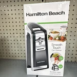 Hamilton Beach Smooth Touch Electric Can Opener, Black/silver, 76606j. Fixed Price $34.20.
