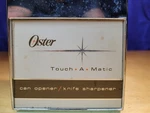 Vintage Oster Touch A Matic Can Opener / Knife & Scissor Sharpener Retro. Fixed Price $18.38.