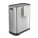 Happimess Hpm1014 Beni Kitchen Trash/recycling 16-gallon - Chrome. Fixed Price $239.74.