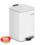 Songmics 5.2 Gal Kitchen Trash Can - Cloud White Stainless Steel Soft Close.... Fixed Price $72.59.