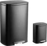 Happimess Hpm1006b Connor Rectangular 13-gallon Garbage Can With Black. Fixed Price $199.89.