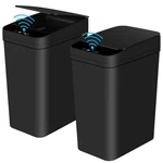 Anborry Bathroom Automatic Trash Small, 2 Pack 2.2 Gallon & Black. Fixed Price $45.60.