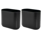 Idesign Small Slim Plastic Bathroom Trash Can, Garbage Can For Bedroom, Black. Fixed Price $47.50.