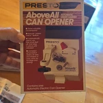 Presto Aboveall 05601 Automatic Under-cabinet Electric Can Opener White 15w 120v. Fixed Price $20.00.