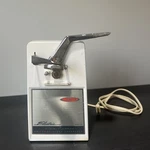 Vintage Oster Chrome / White Electric Can Opener & Knife Sharpener Model 524. Fixed Price $26.00.