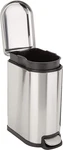 Small Trash Can D Shaped Soft Close Foot Pedal Lid Step Garbage Waste Bin Bathro. Fixed Price $156.97.