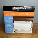 Black+decker Spacemaker Under-the-cabinet Can Opener Co100wm White New Open Box. Fixed Price $108.00.