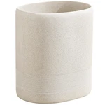 Trash Can, 1.6 Gallon Small Bathroom Simple Oval Stone Look Garbag.... Fixed Price $68.91.