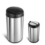 Ninestars Automatic Touchless Infrared Motion Sensor Round Trash Can Combo Set. Fixed Price $106.90.