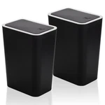 Fasmov Trash Can, 2 Pack 7.5 Liter / Gallon Plastic Garbage Black&black. Fixed Price $28.88.