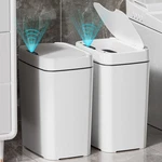 Vanpopubs 2 Pack 2.7 Gal Bathroom Trash Can With Lid, Automatic Sma.... Fixed Price $41.51.