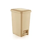 Slim 2.5-gallon Step On Space Savor Trash Can With Lid, Beige Color. By Superio.. Fixed Price $22.99.