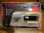 Vtg Conair Cordless Can Opener Model Cco-200 Nos Nip 1987. Fixed Price $40.00.
