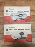 Ge Automatic Grill And Waffle Baker Owner's Manuals; Set Of 2 - 1950s. Fixed Price $12.50.
