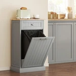 Hidden Container Waste Bin Hands Free Kitchen Cabinet Tipping Opening. Fixed Price $130.99.