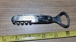 Vintage Continental Commercial Corp Advertising Metal Bottle Opener Corkscrew. Fixed Price $24.99.